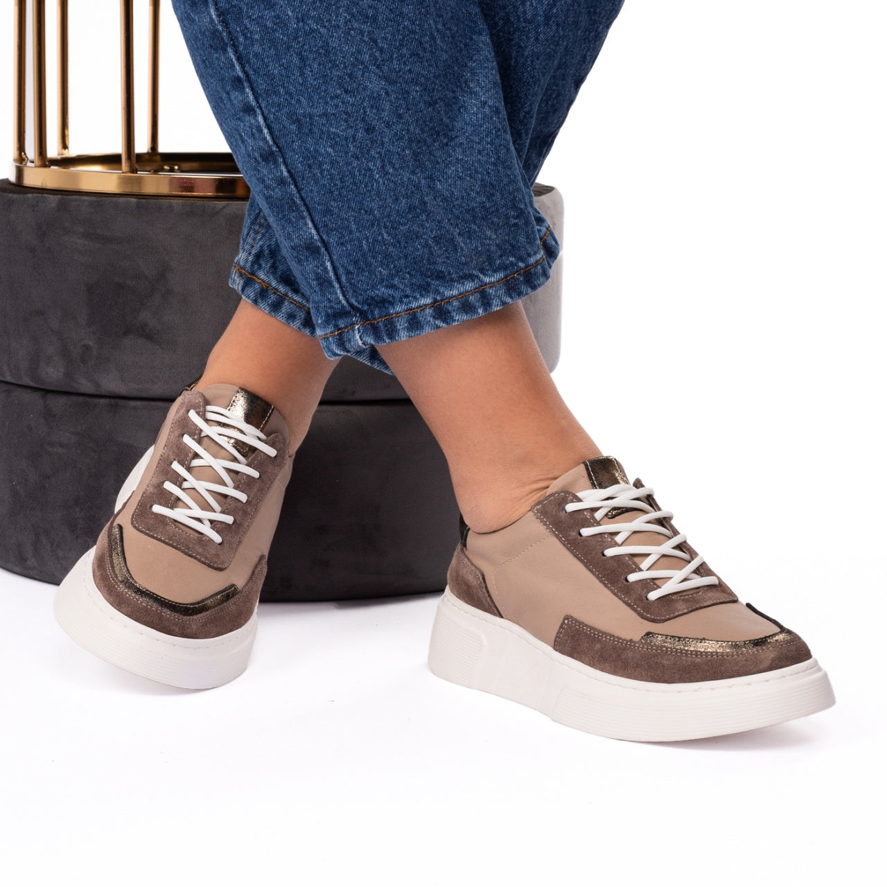 Pantofi casual sport 4228 vizon