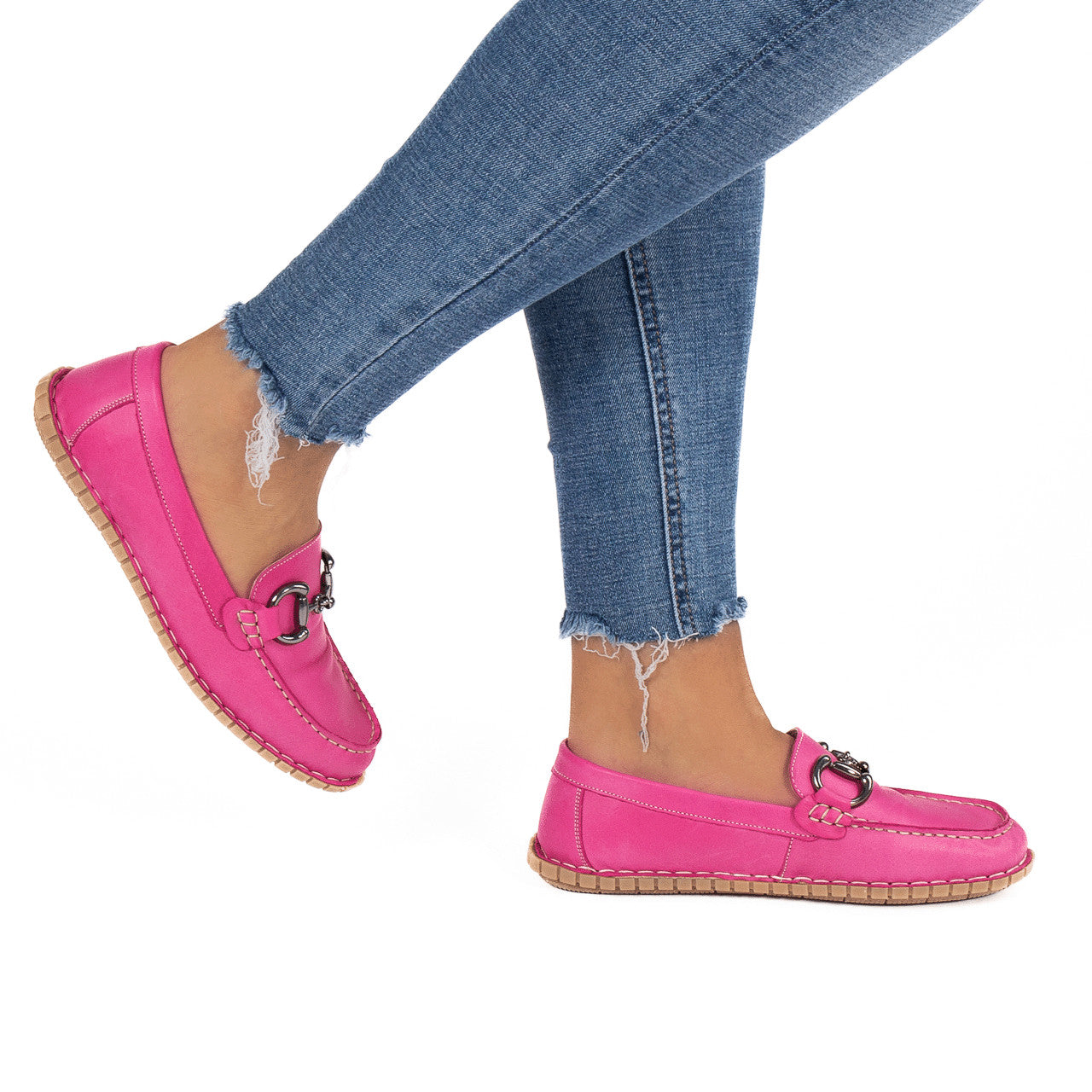 Pantofi dama casual 062 fuxia