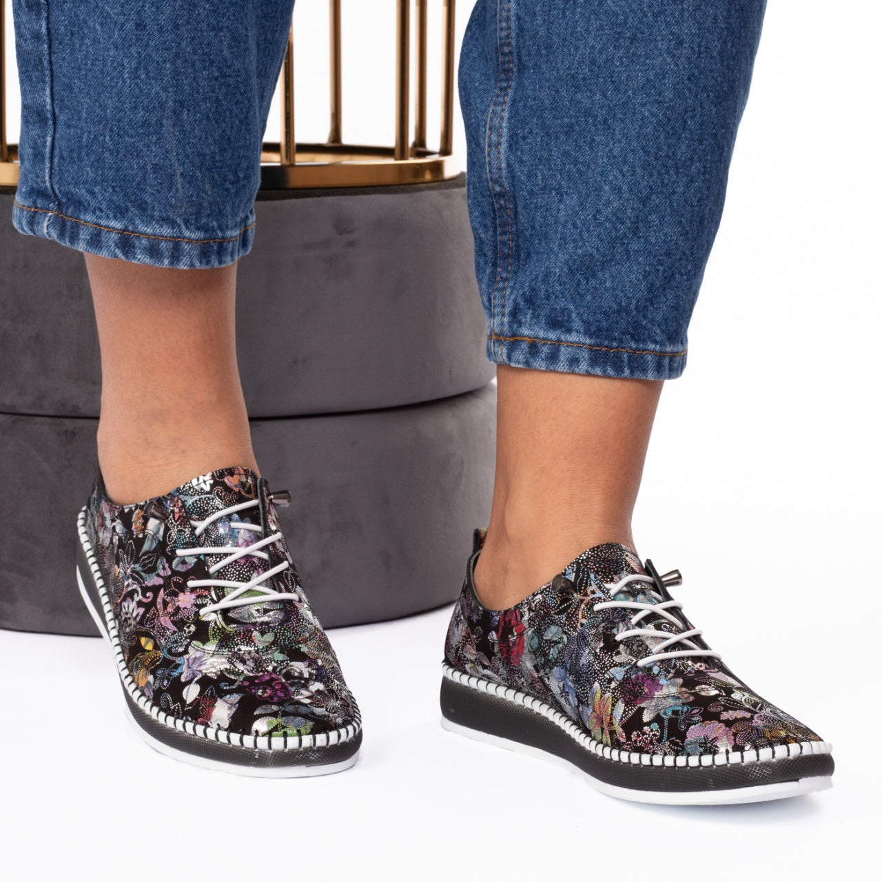 Pantofi dama casual 102 negru KGT