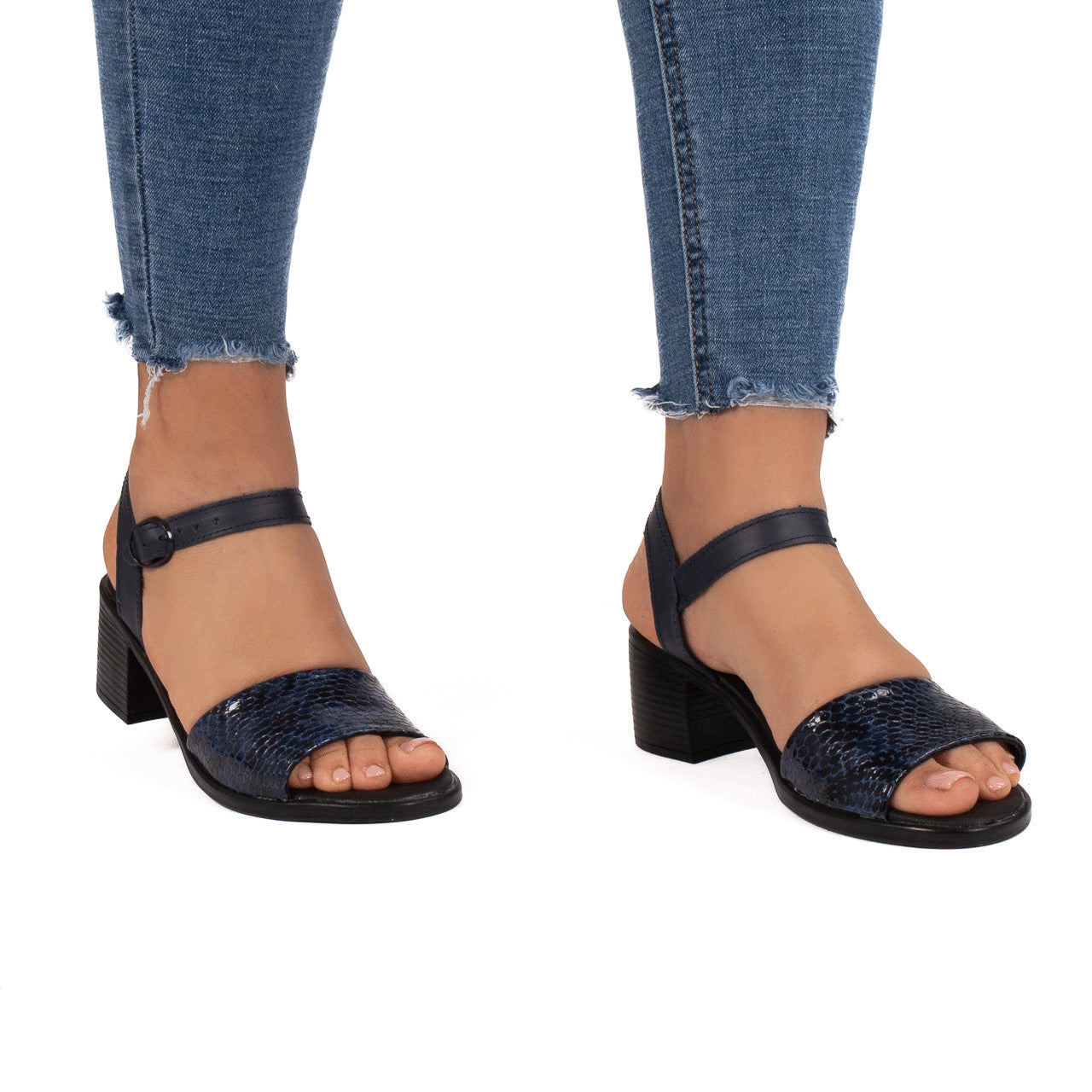 Sandale dama 957 albastru lac