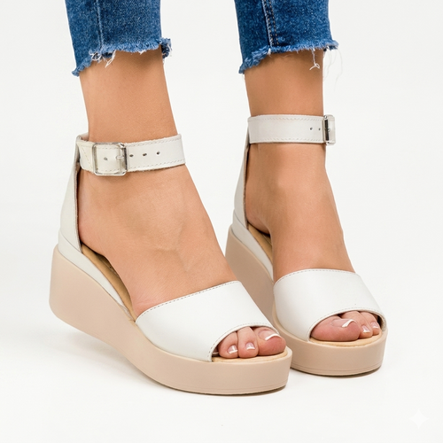 Sandale dama 959 alb