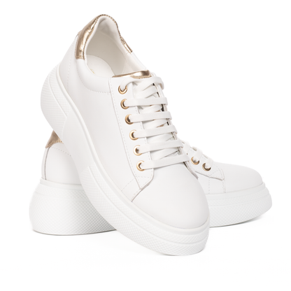 Pantofi dama casual 206 alb