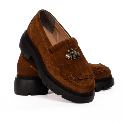 Pantofi dama casual FL maro velur