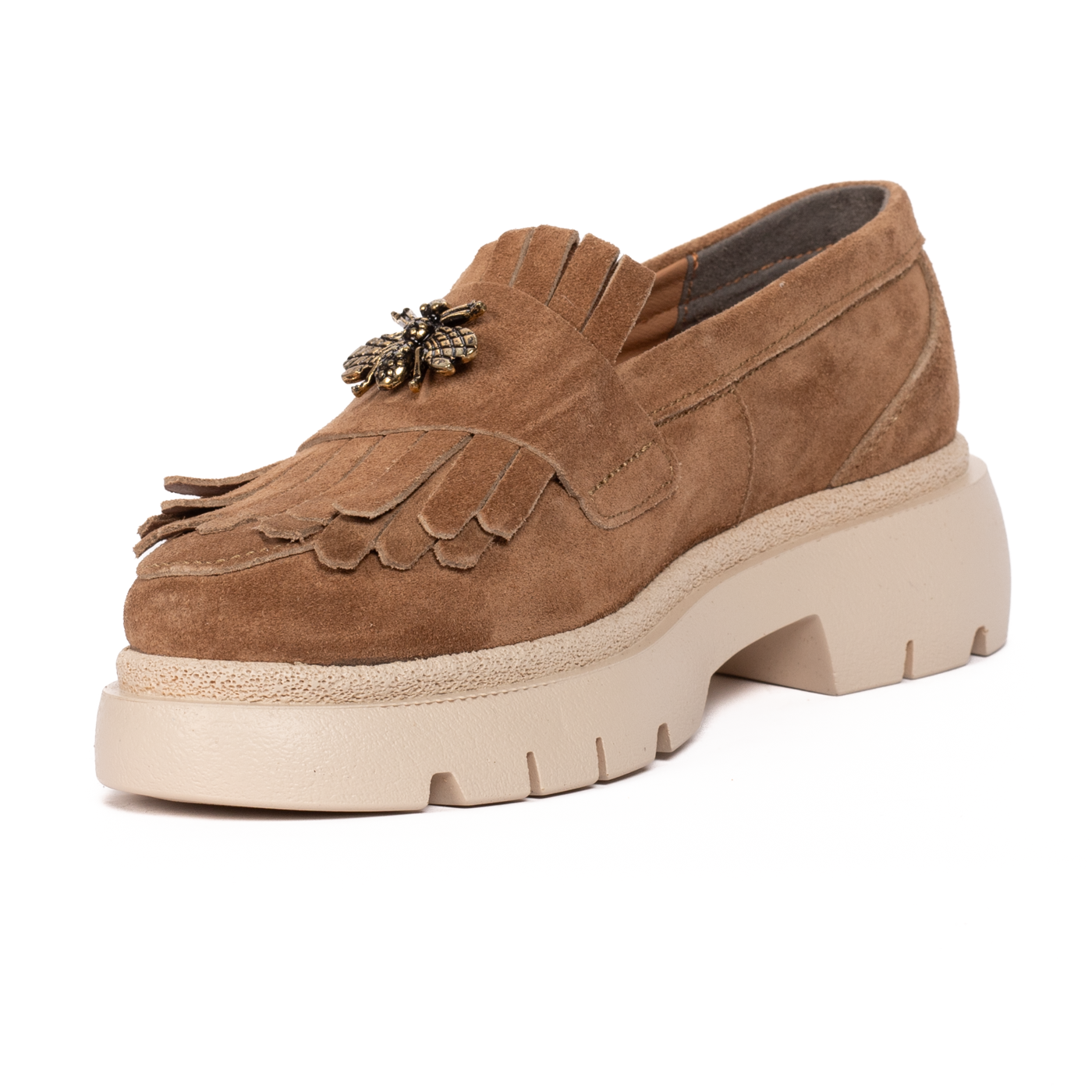 Pantofi dama casual FL bej velur