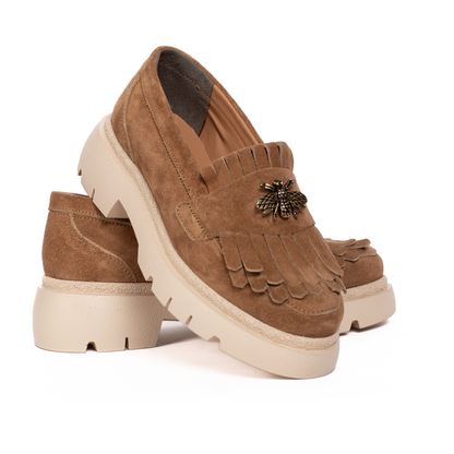Pantofi dama casual FL bej velur