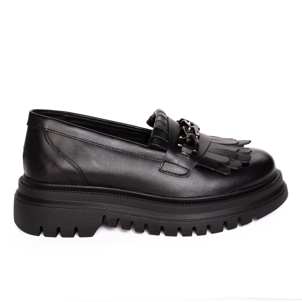 Mocasini Dama Piele Naturala Negri 856