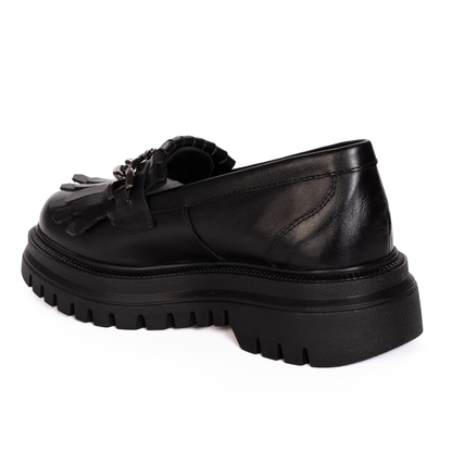 Mocasini Dama Piele Naturala Negri 856