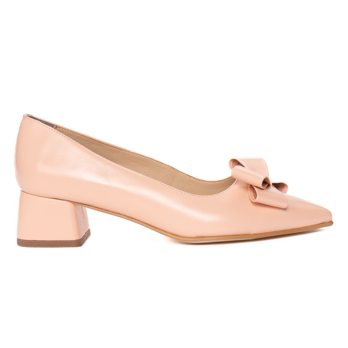 Pantofi Dama Piele Naturala Roz Pudra 1460