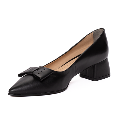 Pantofi Dama Piele Naturala Negri 5490