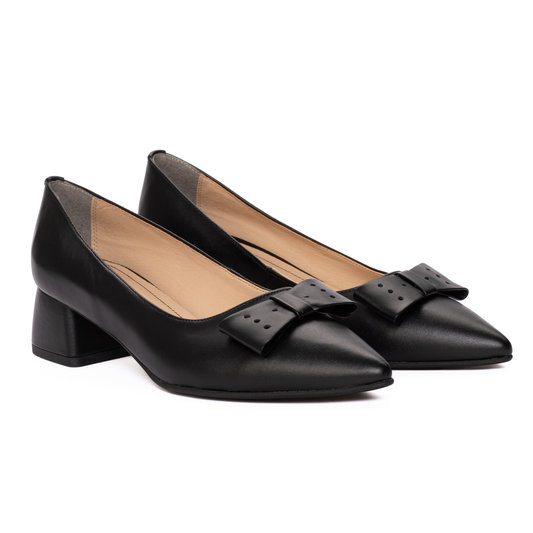Pantofi Dama Piele Naturala Negri 5490