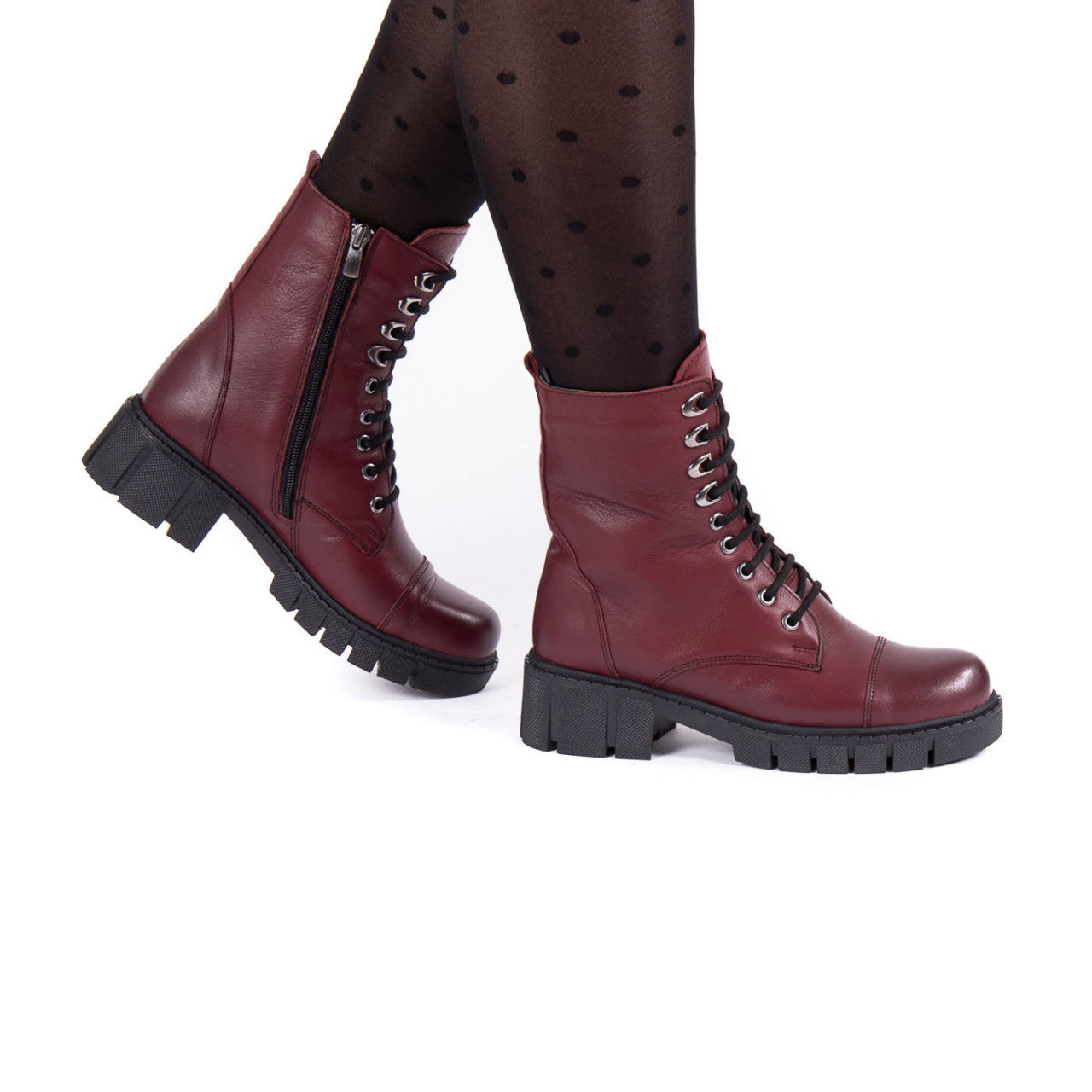 Ghete dama 3016M bordo