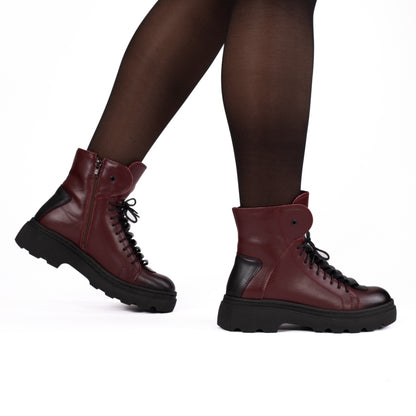 Ghete dama Amber Bordo