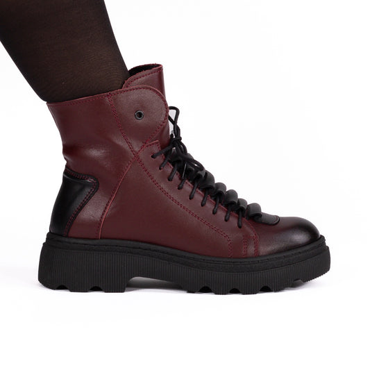 Ghete dama Amber Bordo