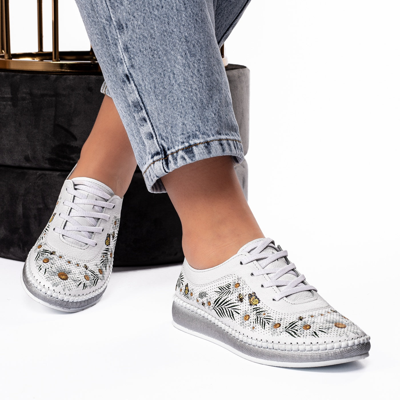 Pantofi dama 111 alb