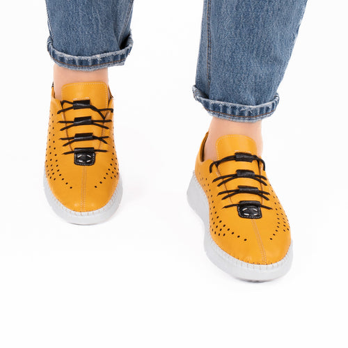 Pantofi dama casual 010 galben