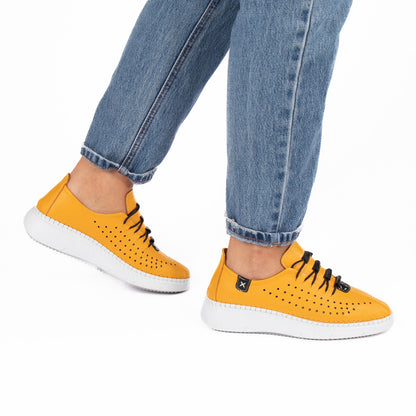 Pantofi dama casual 010 galben