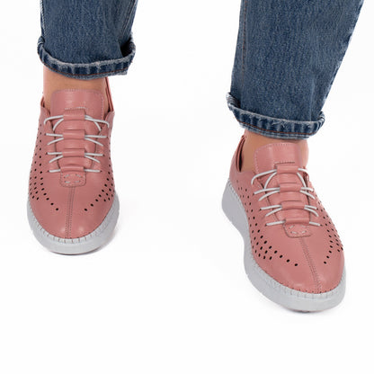 Pantofi dama casual 010 pudra