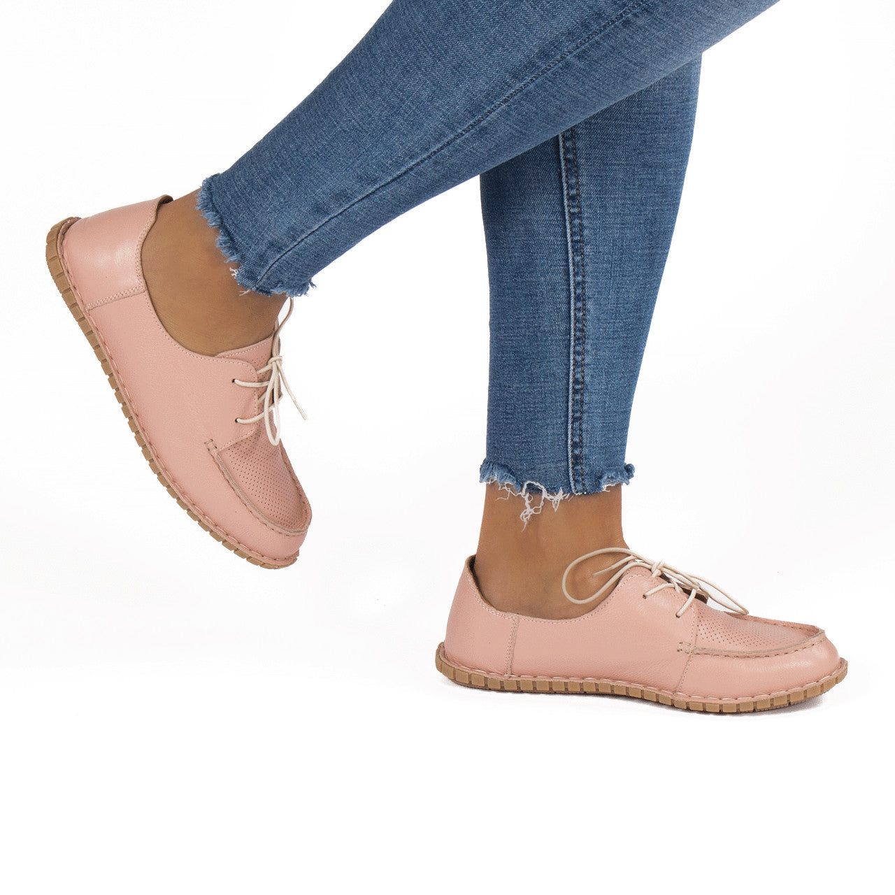 Pantofi dama casual 061 pudra