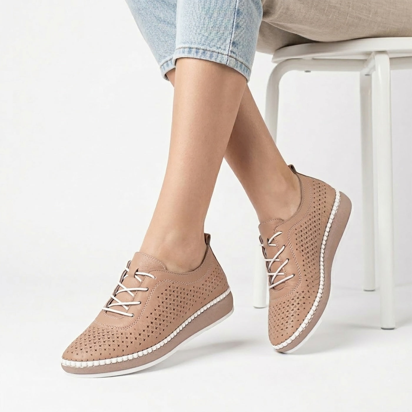 Pantofi dama casual 102 -110 vizon acik