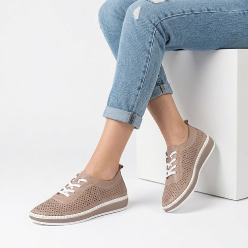 Pantofi dama casual 102 -30110 Nude