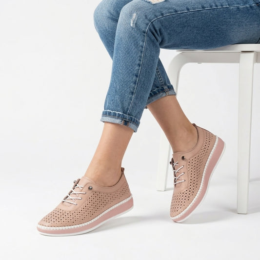 Pantofi dama casual 102 N Pudra