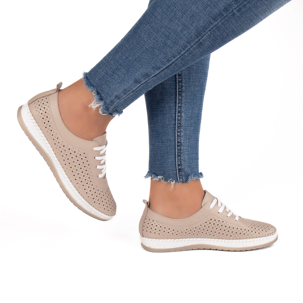 Pantofi dama casual 102 nude
