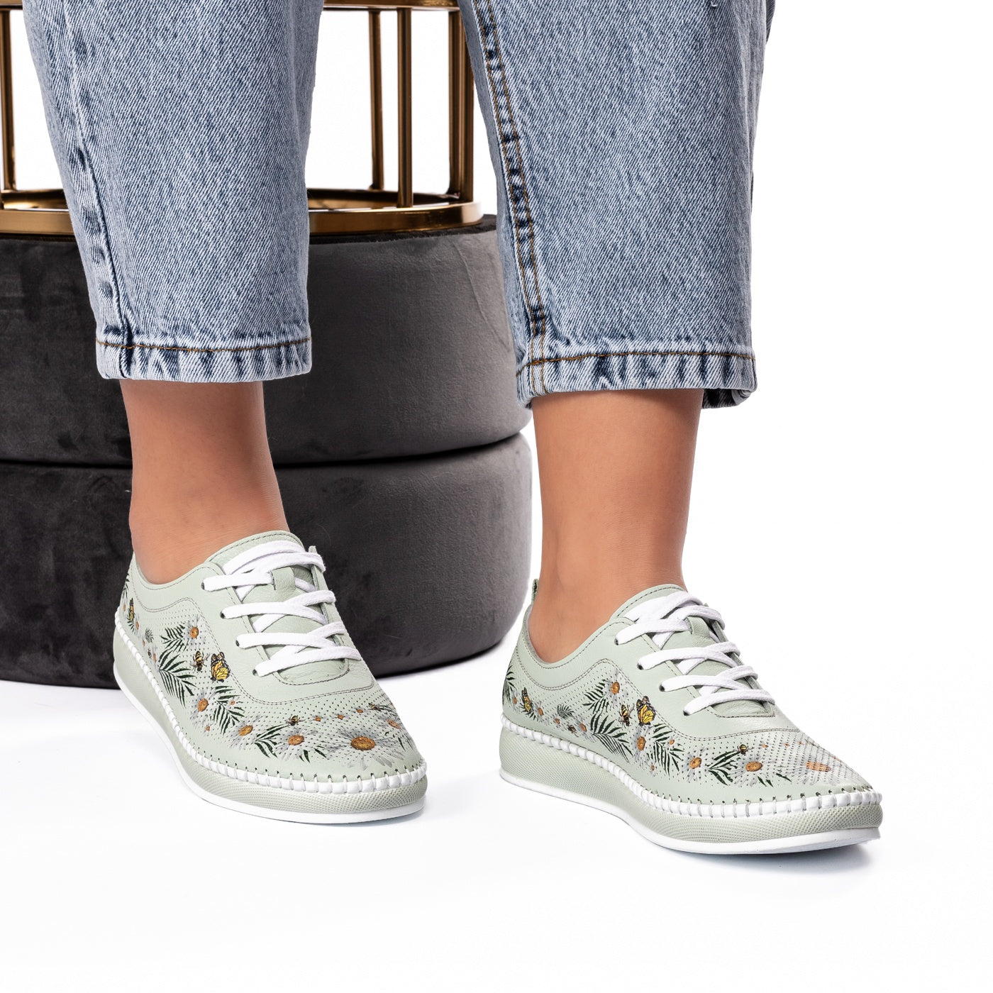 Pantofi dama casual 111 verde