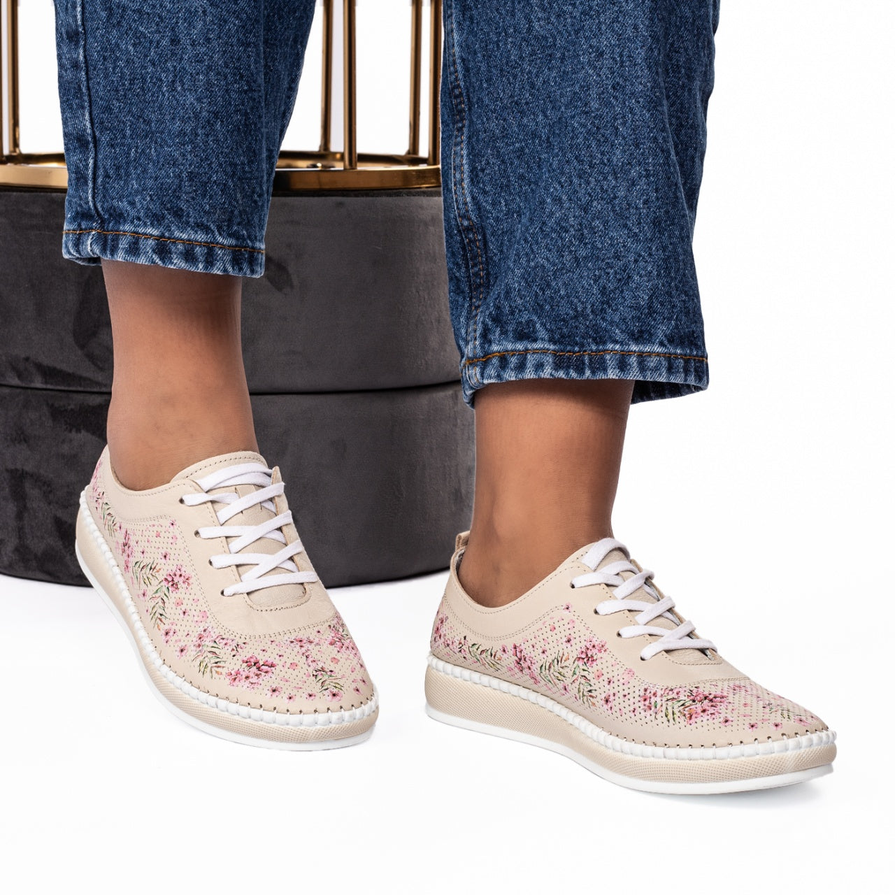 Pantofi dama casual 102 -113 bej