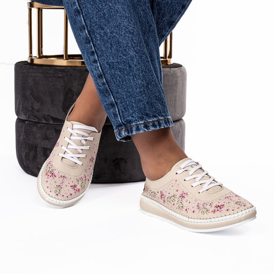 Pantofi dama casual 102 -113 bej