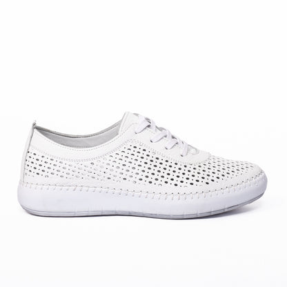 Pantofi dama casual 127 alb