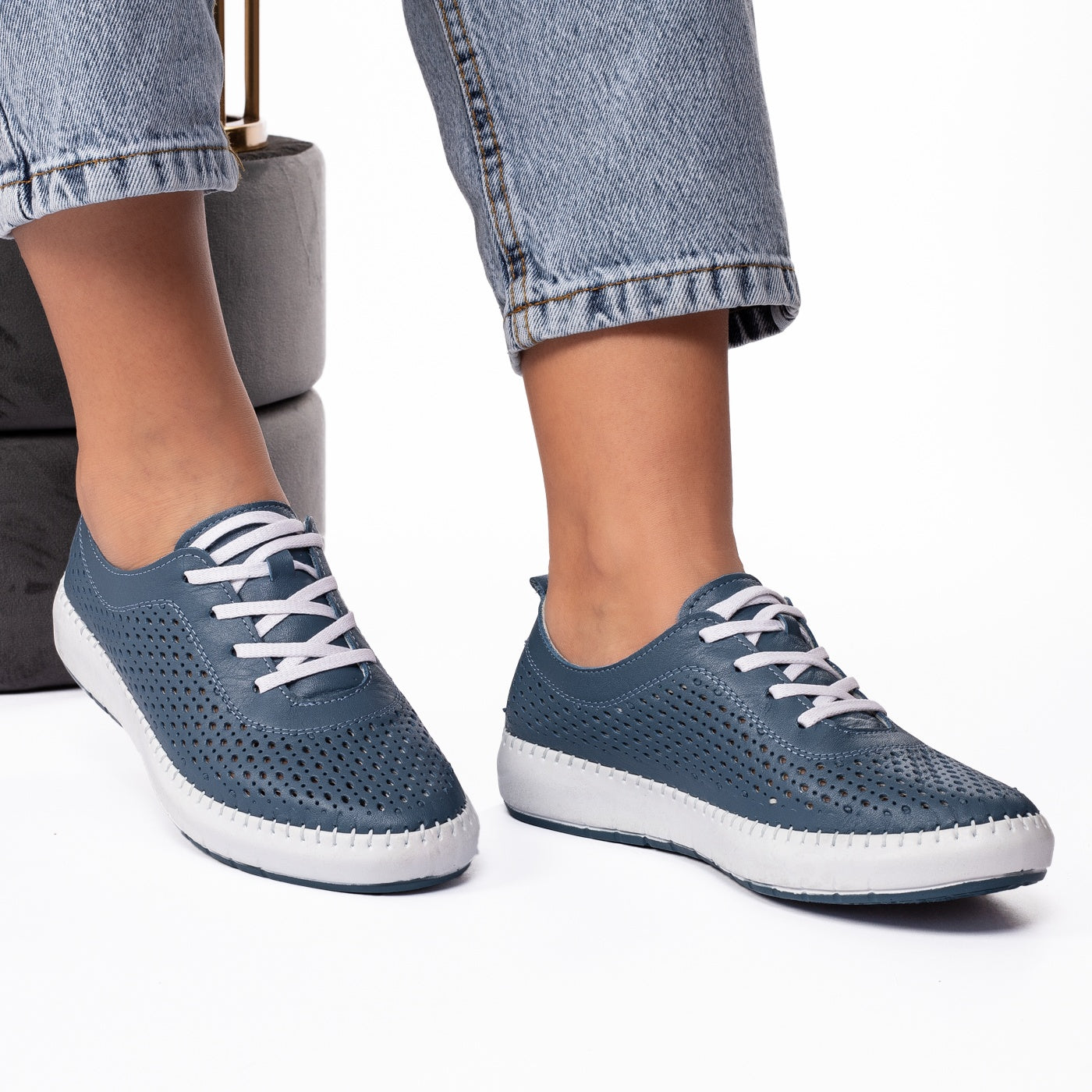 Pantofi dama casual 127 bleumarin