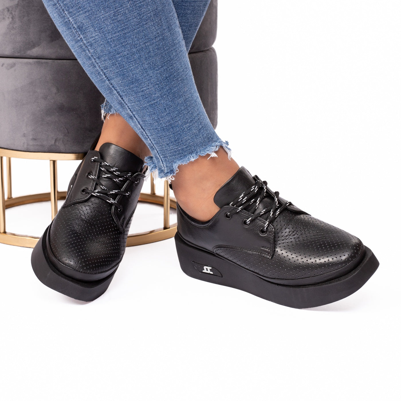 Pantofi dama casual 2050 L negru