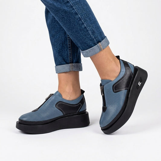 Pantofi dama casual 2051-1 albastru