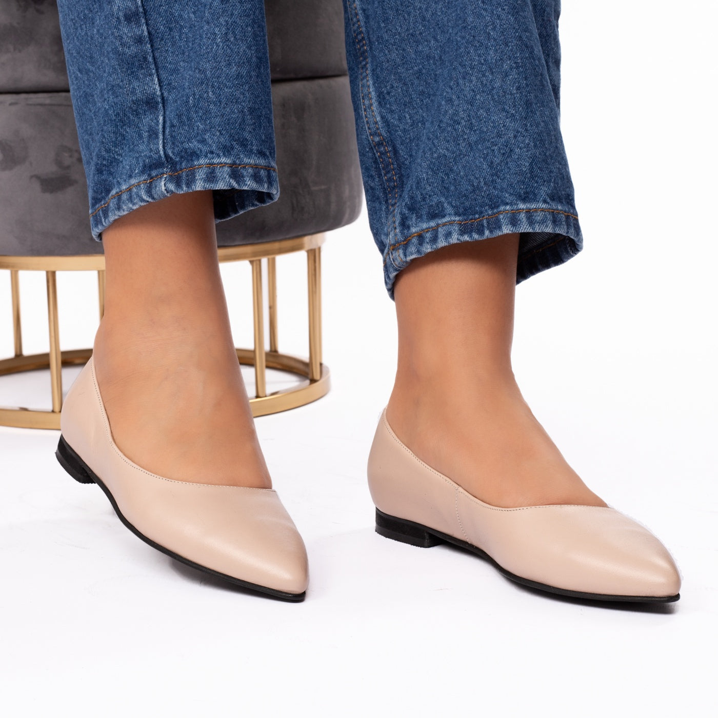 Pantofi dama casual 307 nude