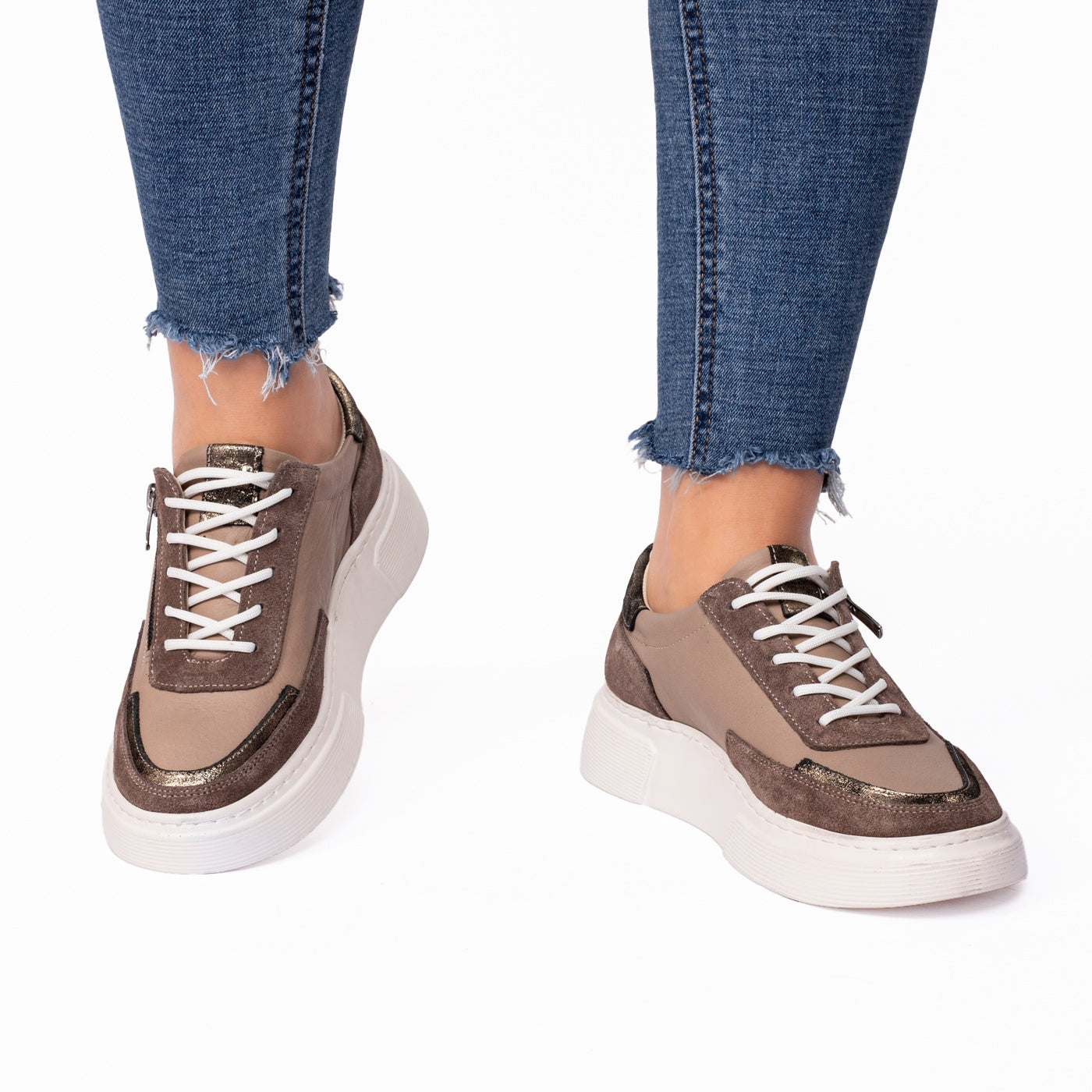 Pantofi dama casual 4229 nude
