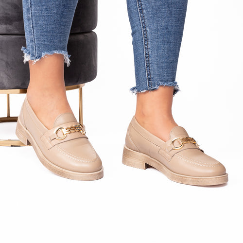 Pantofi dama casual Ale bej