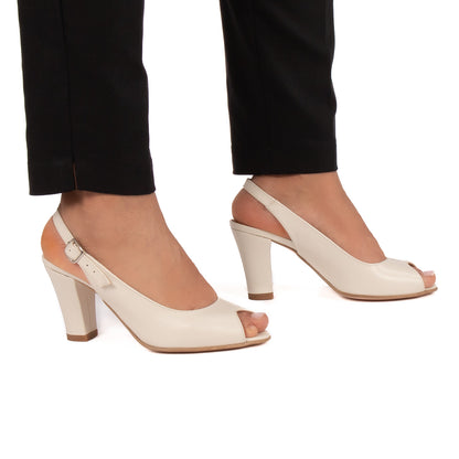 Pantofi dama eleganti 1764 bej