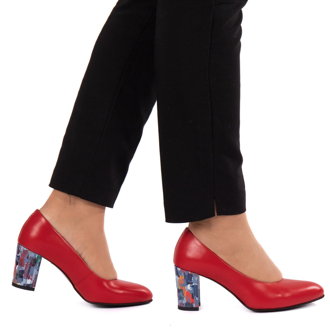Pantofi eleganti dama 3015P rosu