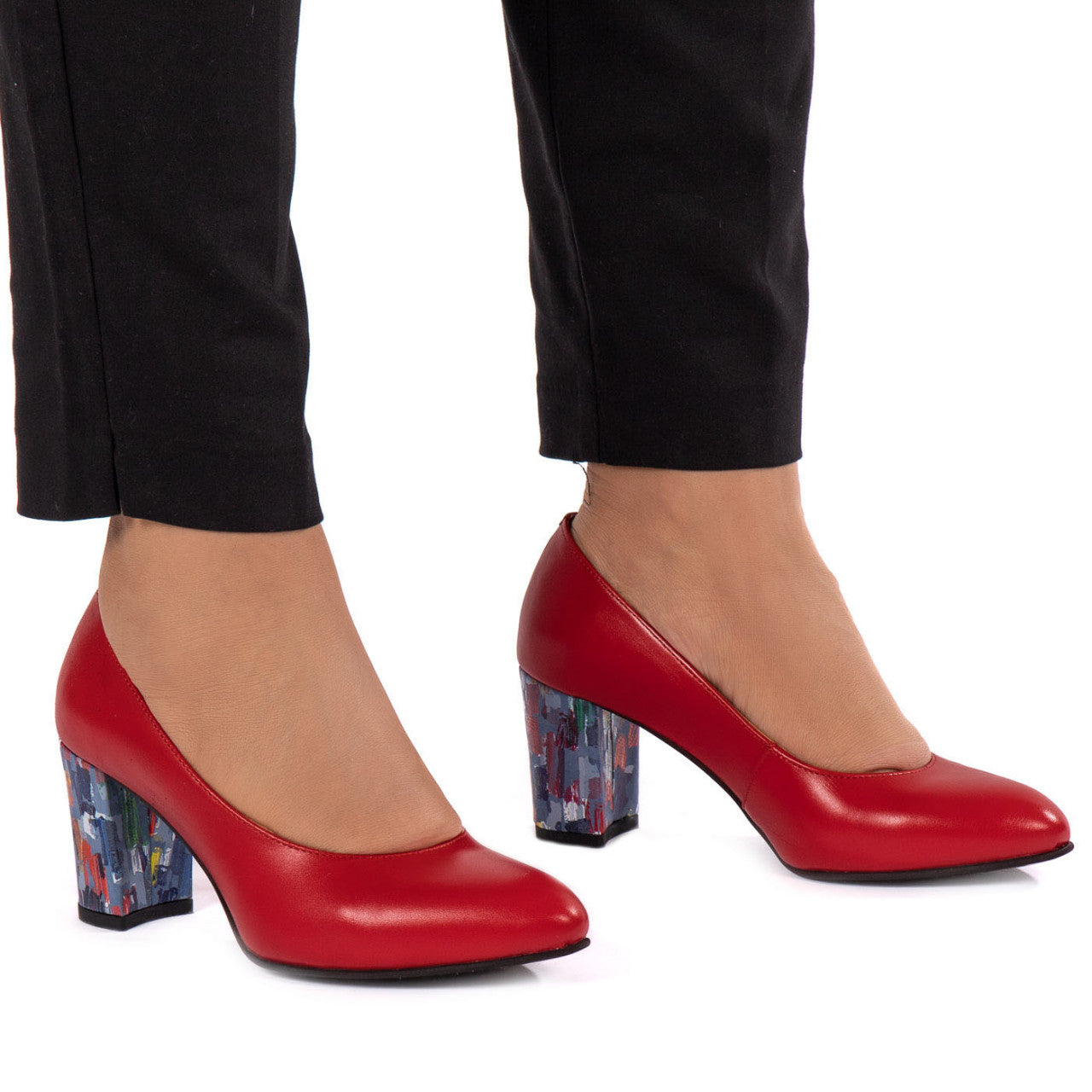 Pantofi eleganti dama 3015P rosu