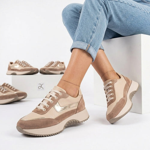 Pantofi sport dama 8520 bej
