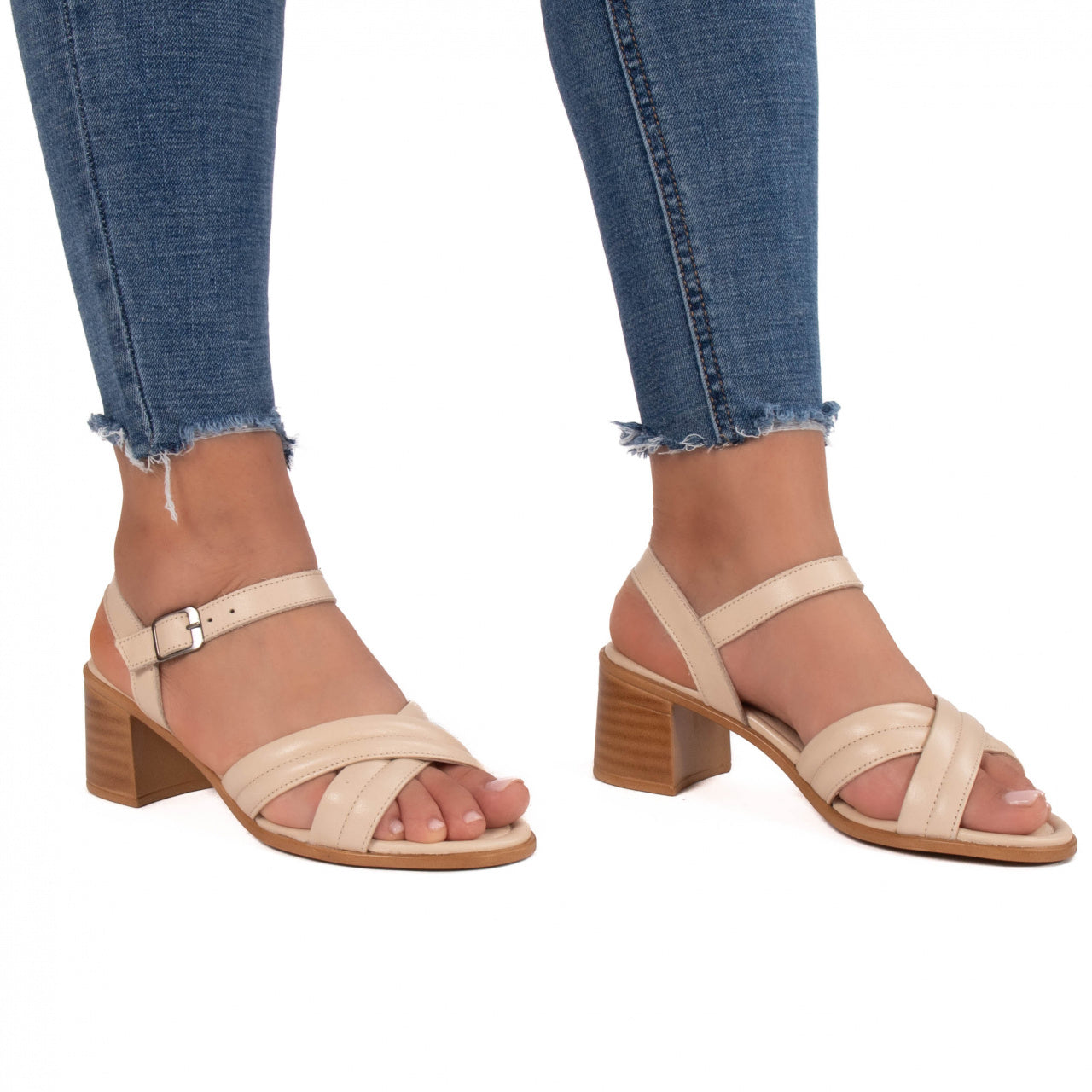 Sandale dama 429 bej