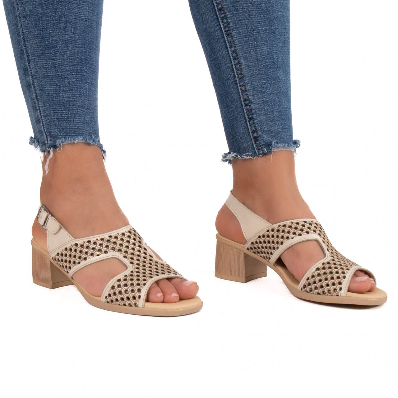 Sandale dama 703 bej