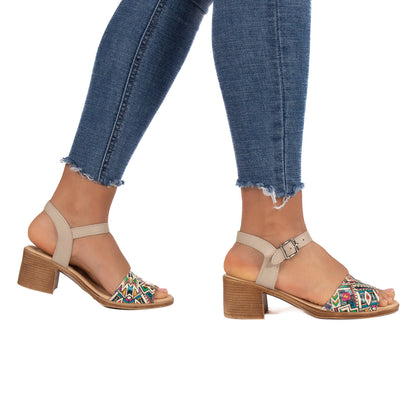 Sandale dama 957 bej T