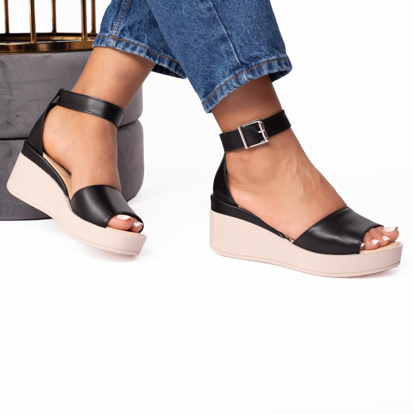 Sandale dama 959 negru